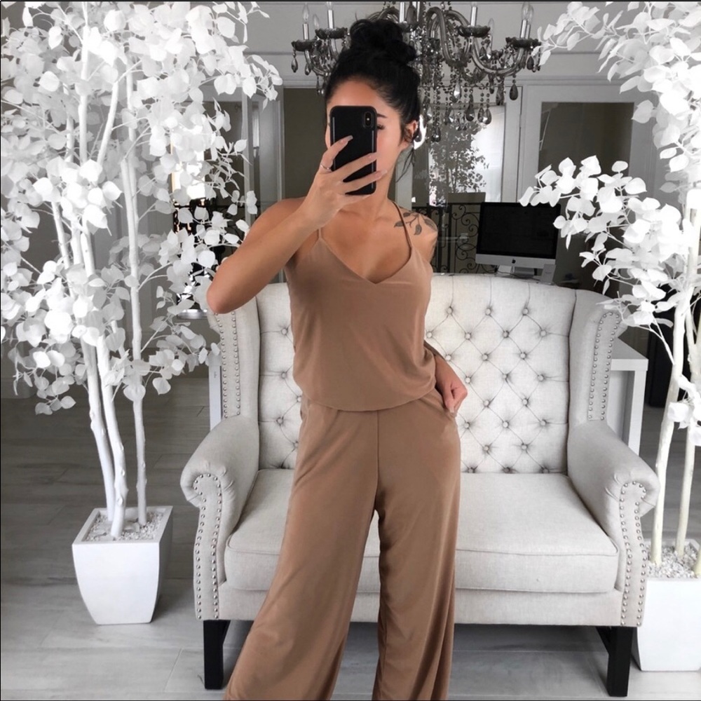 Ekattire tan jumpsuit